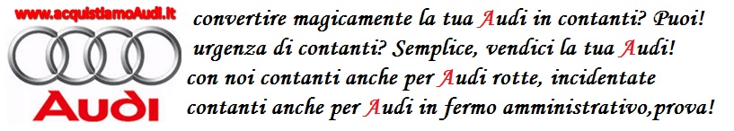acquisto auto audi contanti