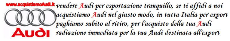 auto esportazione audi