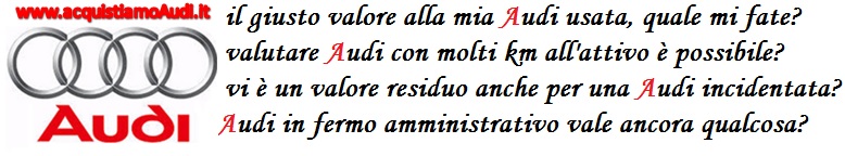 listino prezzi auto usate audi